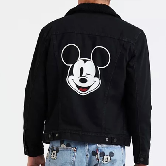 Levi’s Mickey Trucker Jacket Premium Sherpa size medium - Picture 9 of 10